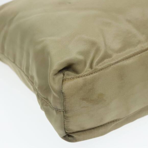 PRADA Tote Bag Nylon Beige Silver Auth bs18439 - Picture 14 of 16